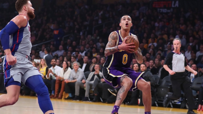 Kyle Kuzma logró la mejor marca de su carrera en triunfo de Los Angeles Lakers sobre Detroit Pistons