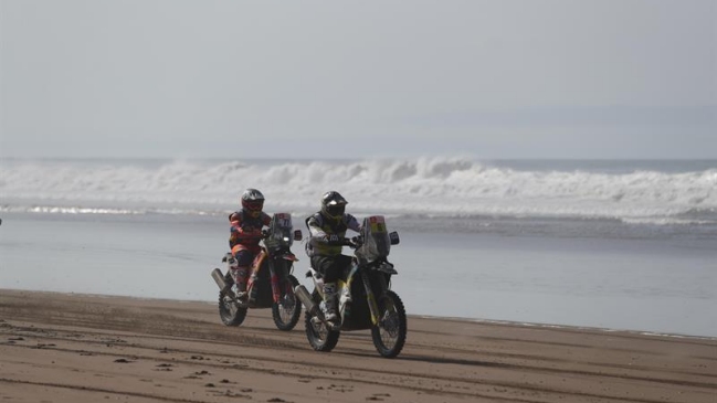 Quintanilla tuvo problemas al final de la quinta etapa, pero sigue segundo en la general