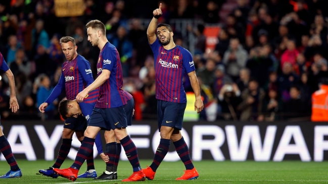 Luis Suárez definió de gran manera para abrir el marcador en favor de Barcelona sobre Eibar