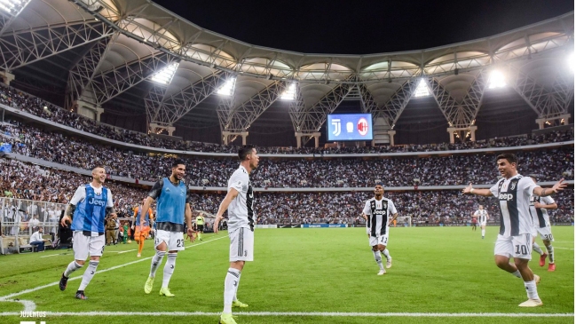 Cristiano Ronaldo le dio la Supercopa de Italia a Juventus