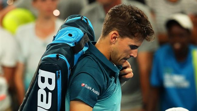 Dominic Thiem se retiró por lesión en la segunda ronda del Abierto de Australia