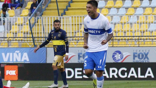 Valber Huerta consiguió su primer gol con Universidad Católica en el partido ante Everton