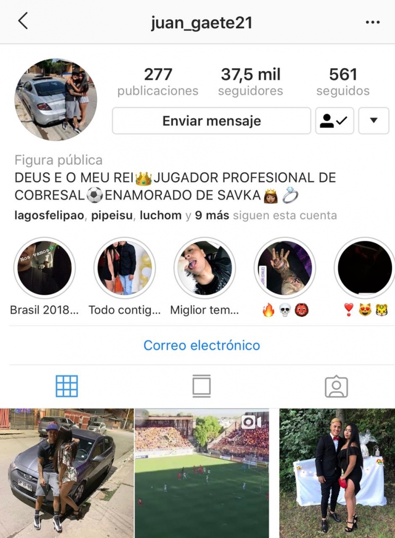 Juan Carlos Gaete usó Instagram para anunciar que es “jugador profesional de Cobresal”