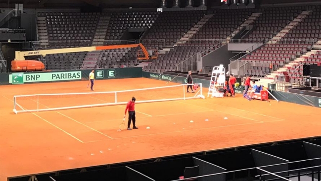 La preparación del equipo chileno de Copa Davis de cara a la serie con Austria