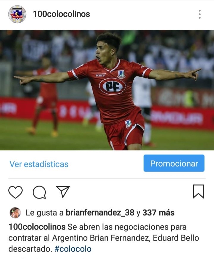 ¿Llega a Colo Colo? El “me gusta” que ilusiona a los hinchas “albos” con Brian Fernández