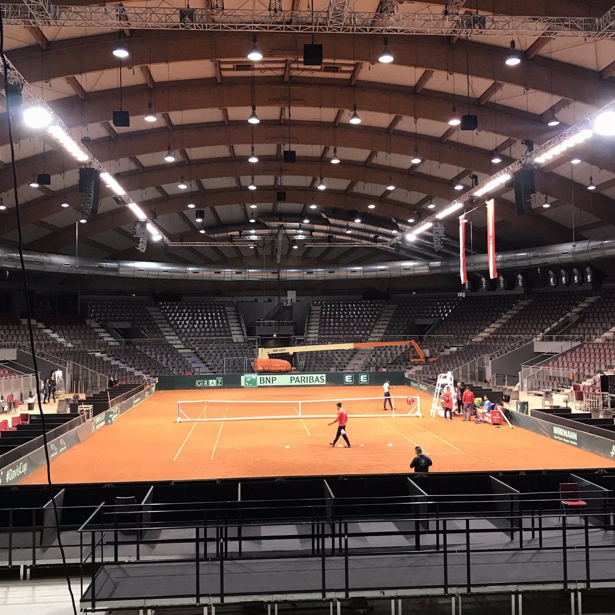 Un recorrido por el Salzburgo Arena donde Chile enfrentará a Austria por Copa Davis