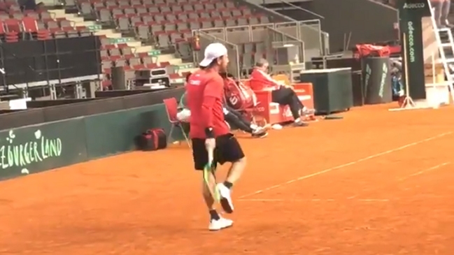 Nicolás Massú tomó la raqueta en Salzburgo