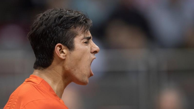 Christian Garín cayó frente a un sólido Dennis Novak y Austria igualó la serie contra Chile