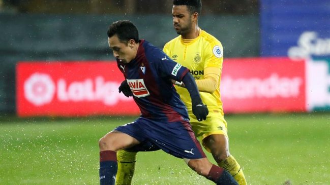 Fabián Orellana aportó con una asistencia en la goleada de Eibar sobre Girona
