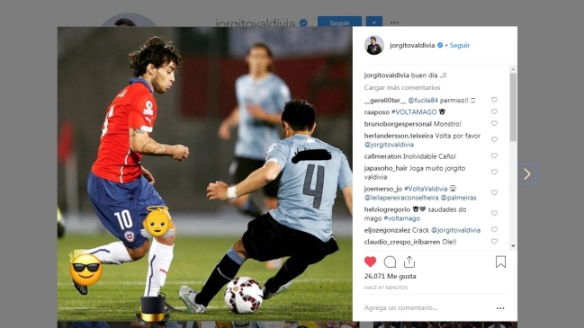 Jorge Valdivia recordó el legendario túnel que le hizo a Jorge Fucile en la Copa América 2015