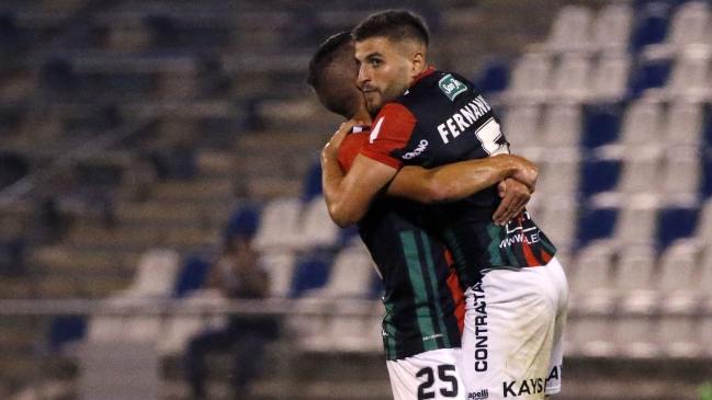 Julián Fernández anotó el empate de Palestino frente al DIM en la Libertadores