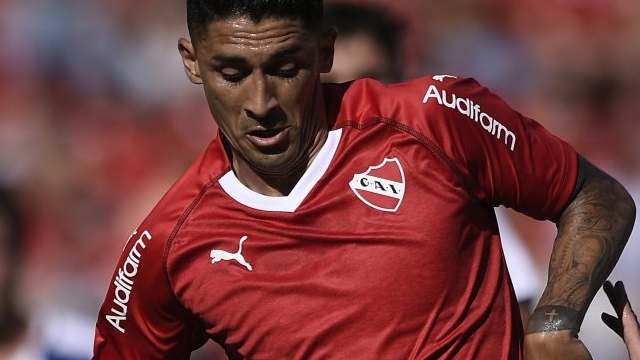 Hernández jugó en el sufrido triunfo de Independiente ante Unión de Santa Fe