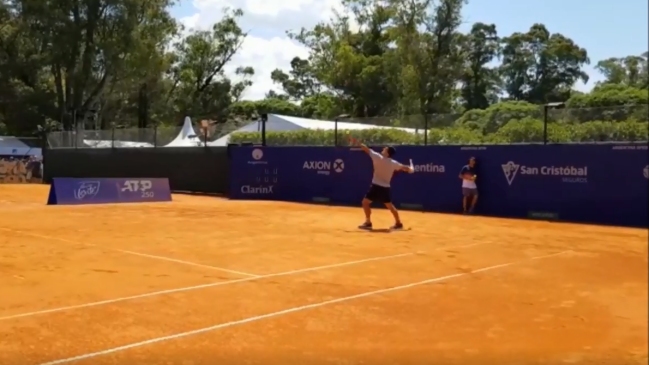 Christian Garín entrenó en Buenos Aires de cara a su partido ante Felix Auger Aliassime
