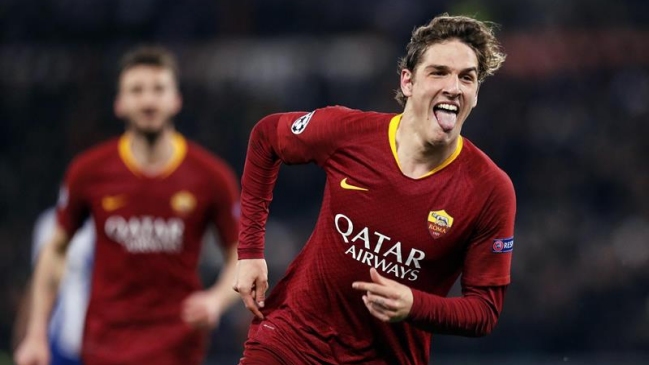 Nicolo Zaniolo se lució con un doblete ante Porto y acercó a Roma a los cuartos en Champions