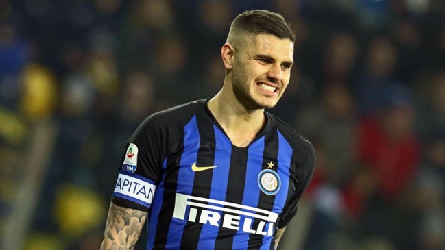 Mauro Icardi fue desafectado en Inter de Milán para el duelo ante Rapid Viena
