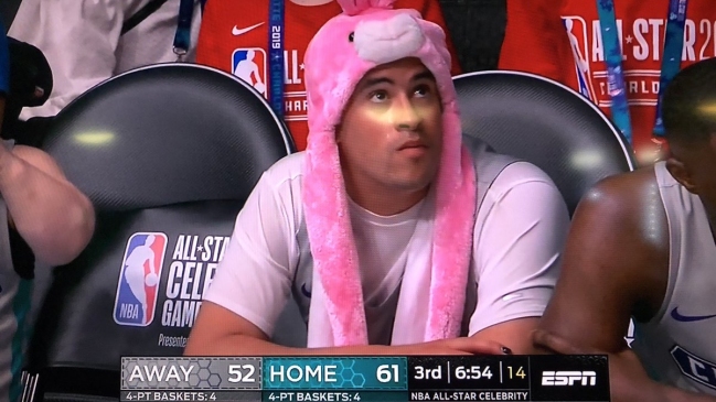 Bad Bunny dijo presente en el partido de famosos del Juego de Estrellas de la NBA