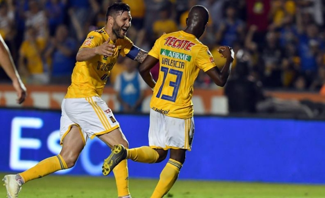 André-Pierre Gignac anotó un precioso gol de taco en triunfo de Tigres sobre Necaxa