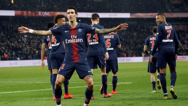 PSG aplastó a Montpellier por la liga francesa y Di María se lució con golazo de tiro libre