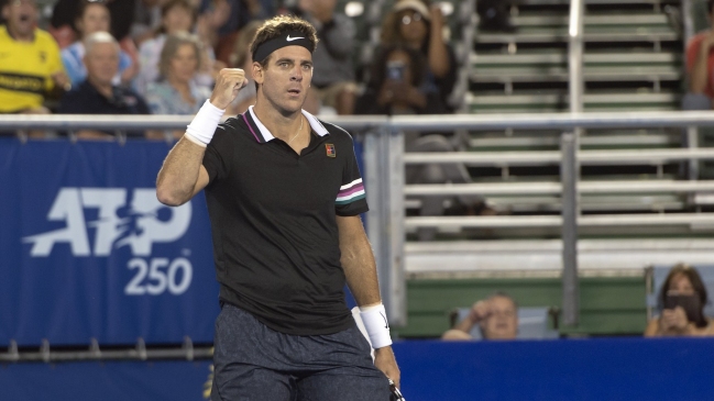 Juan Martín del Potro se deshizo de Railly Openka y avanzó a cuartos en Delray Beach