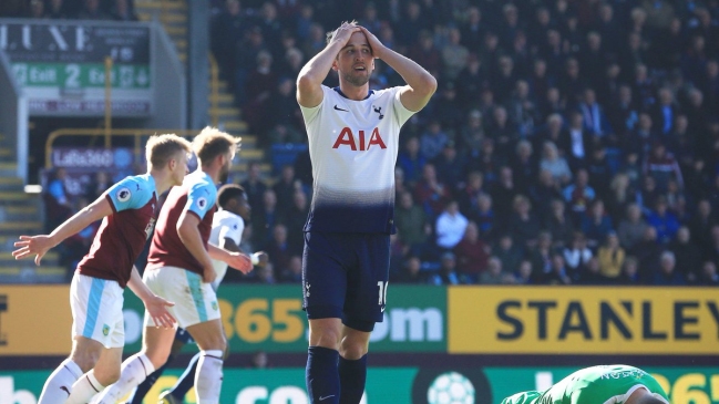 Tottenham tropezó ante Burnley y decayó en su lucha por el título de la Premier League