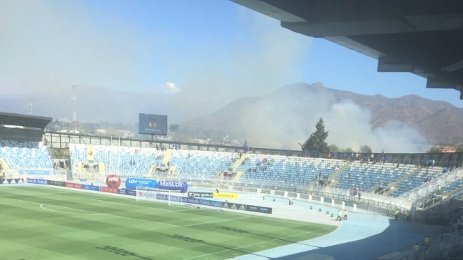 Incendio en la previa del duelo entre O’Higgins y U. de Chile en El Teniente movilizó a Bomberos