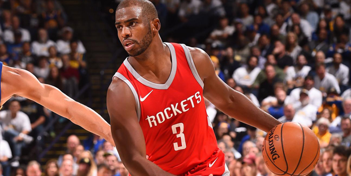 Chris Paul brilló con sus asistencias en la victoria de Houston Rockets sobre Golden State Warriors