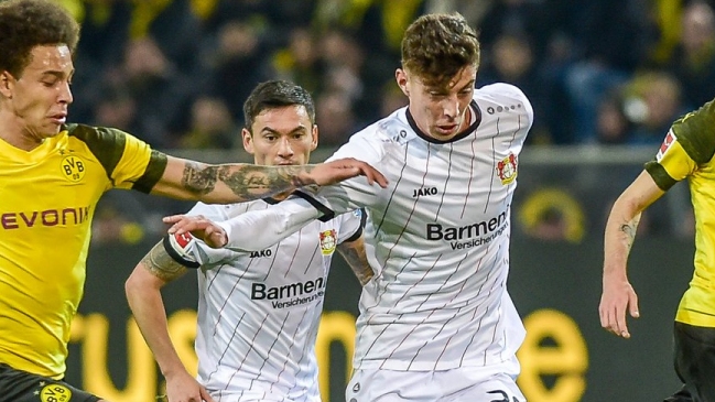Bayer Leverkusen cayó en un reñido encuentro ante el líder Borussia Dortmund en Alemania