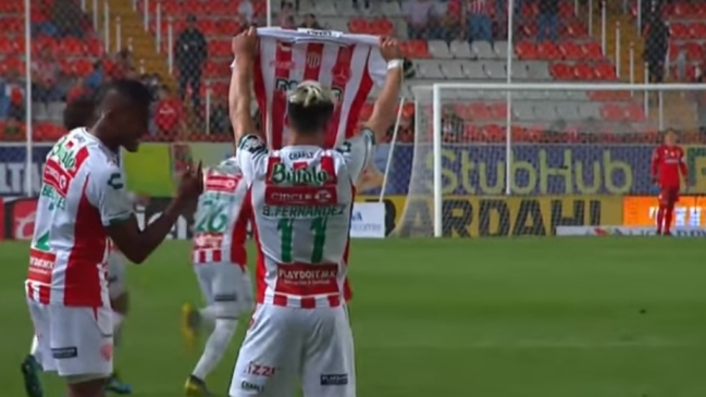 Brian Fernández anotó otra vez por Necaxa y es goleador del torneo mexicano