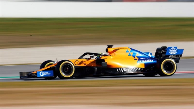 El británico Lando Norris marcó el mejor tiempo este martes en Montmeló