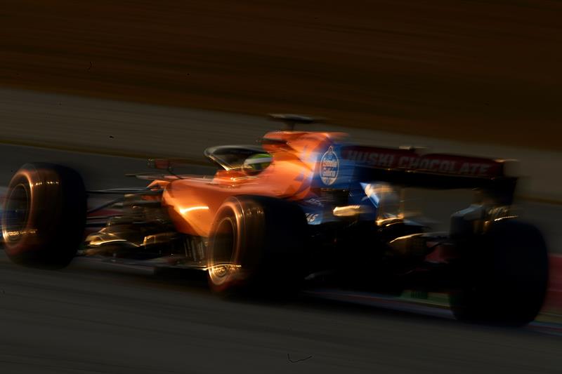 Fórmula 1: McLaren inició la segunda semana de pretemporada con el mejor tiempo