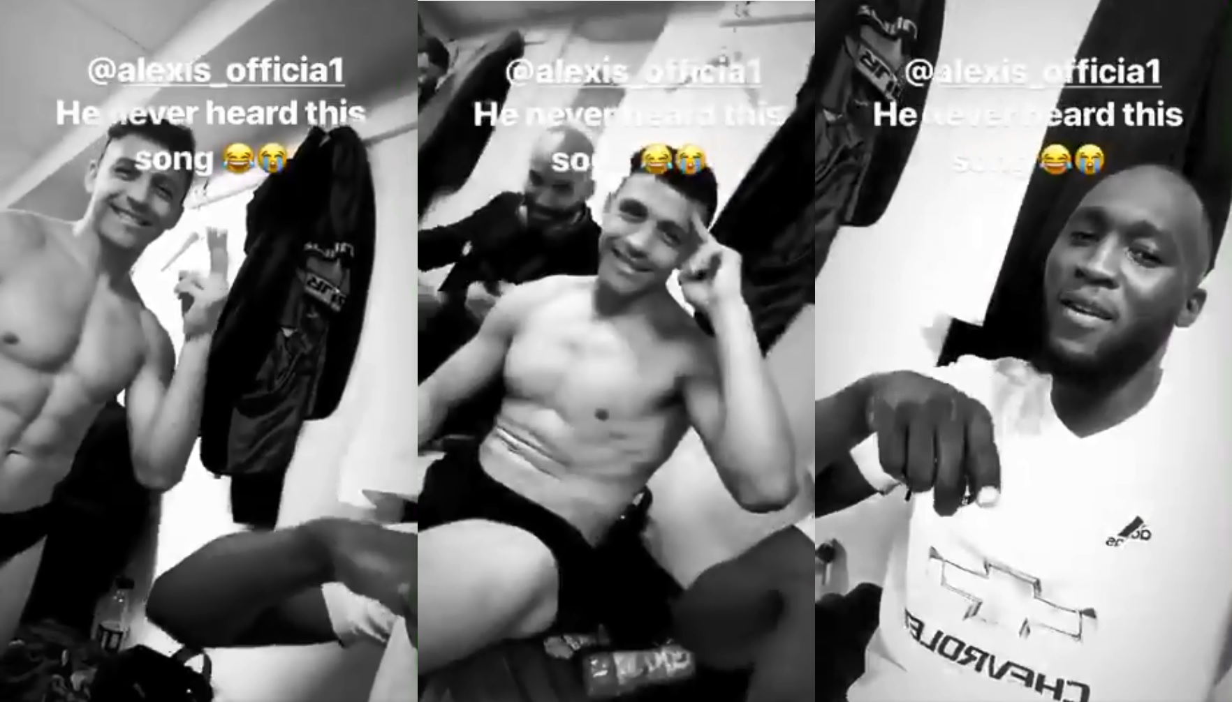 Lukaku grabó a Alexis bailando tras victoria de Manchester United