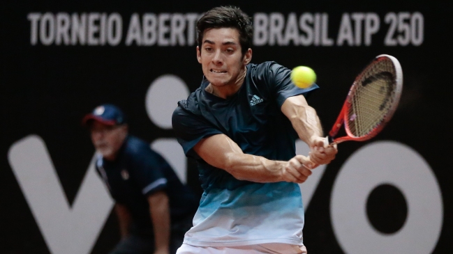 Christian Garín enfrenta a Leonardo Mayer en busca de las semifinales del ATP de Sao Paulo
