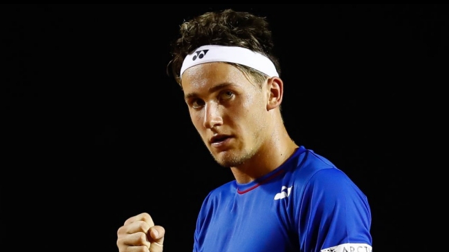 Noruego Casper Ruud será el rival de Christian Garín en semifinales del ATP de Sao Paulo