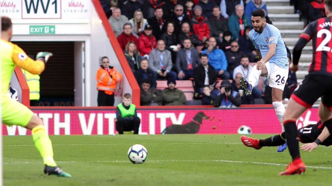 Riyad Mahrez marcó y fue figura de Manchester City en el triunfo sobre Bournemouth