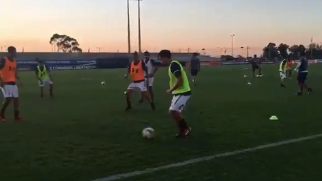 Así fue la primera práctica de la UC antes de su debut en Copa Libertadores