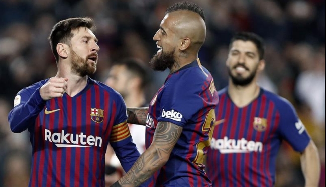 FC Barcelona venció a Rayo Vallecano con gran participación de Arturo Vidal
