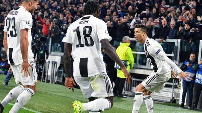 Cristiano Ronaldo imitó de manera efusiva el vulgar festejo de Diego Simeone