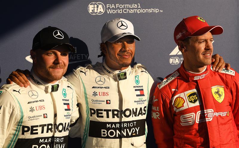 Hamilton y Bottas fueron los más rápidos en la clasificación del Gran Premio de Australia