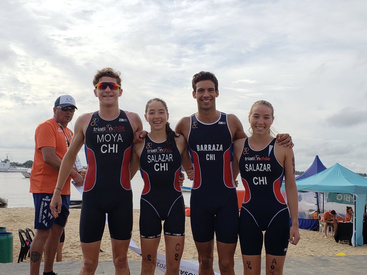 Equipo de triatlón logró la segunda medalla de oro para Chile en los Juegos Sudamericanos de Playa