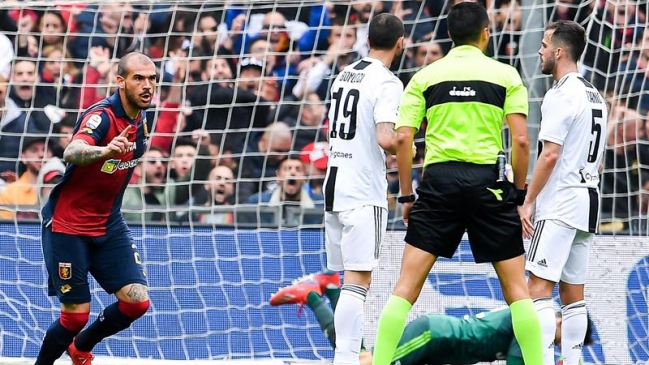 Genoa superó a Juventus y le quitó su invicto en la liga italiana