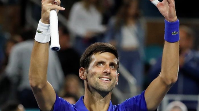 Novak Djokovic se impuso con comodidad sobre Bernard Tomic y avanzó a tercera ronda en Miami