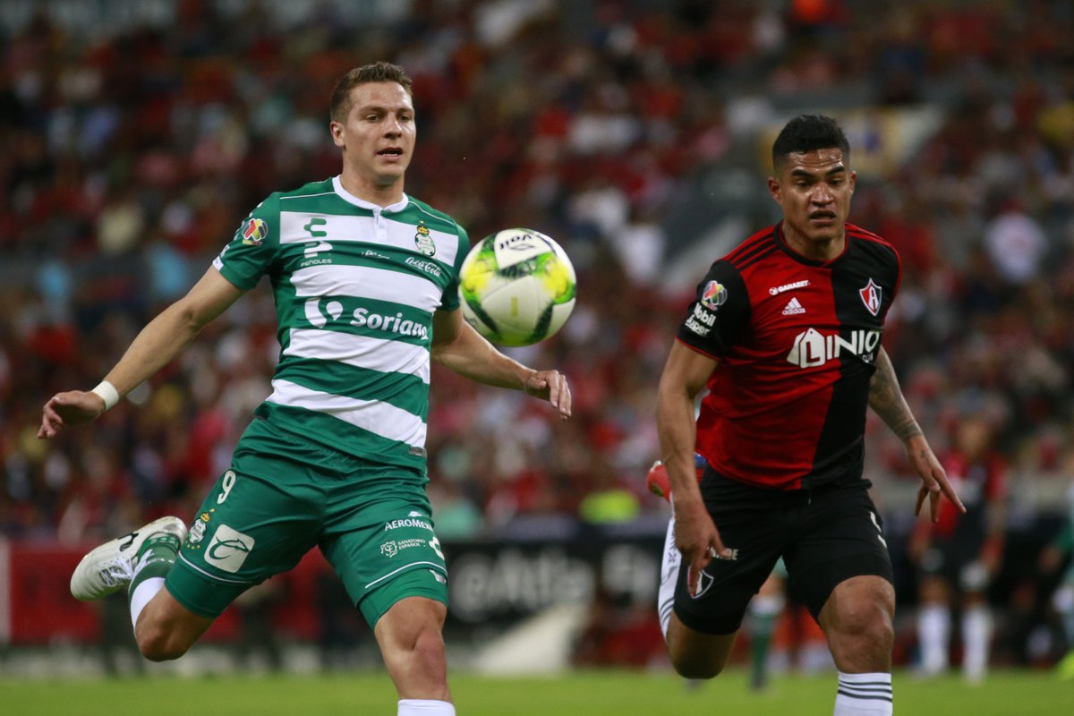 Santos Laguna de Diego Valdés cayó ante Atlas en la liga mexicana