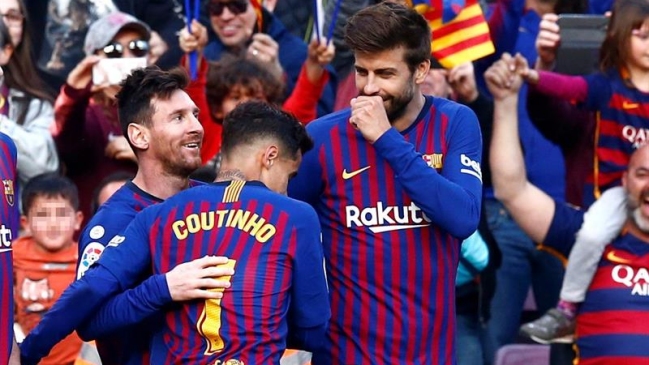 Con presencia de Arturo Vidal, Barcelona dominó a Espanyol en el derbi catalán