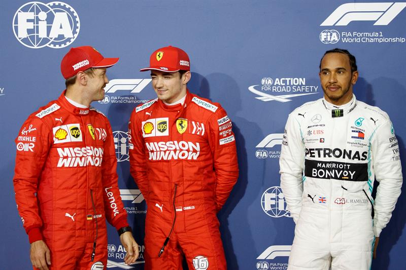 Leclerc y Vettel firmaron el un-dos de Ferrari en la qualy del GP de Bahrein