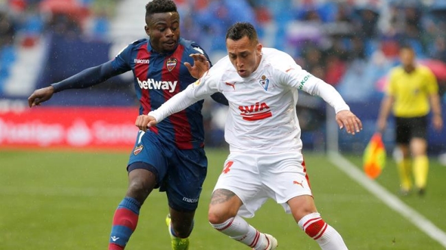 Fabián Orellana aportó con asistencia en empate de Eibar ante Levante