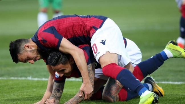 Bologna se alejó se la zona de descenso en Italia con aporte goleador de Erick Pulgar