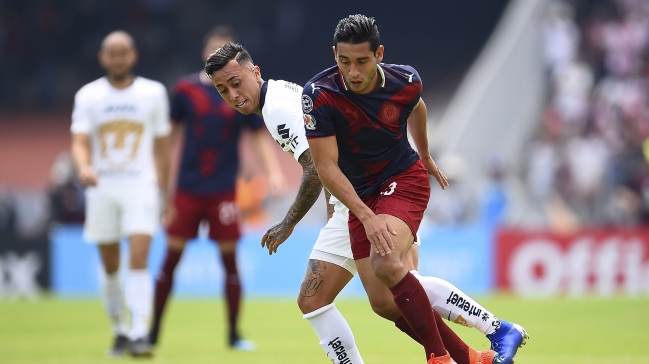 Felipe Mora y Martín Rodríguez jugaron desde el arranque en victoria de Pumas sobre Chivas