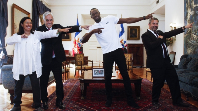 Presidente Piñera le mostró un meme a Usain Bolt