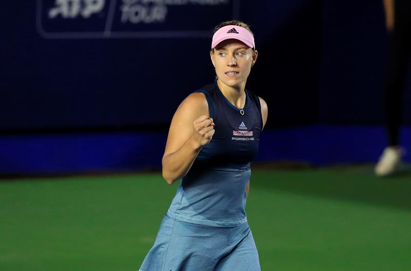 El sólido triunfo de Angelique Kerber que la clasificó a cuartos de final del WTA de Monterrey