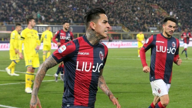 Erick Pulgar se lució con un “doblete” en rotunda victoria de Bologna sobre Chievo Verona